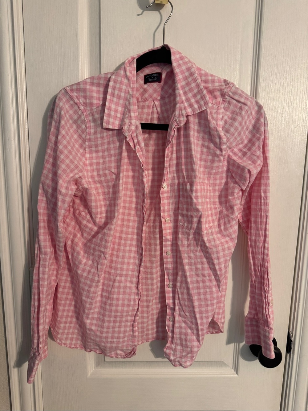 UNTUCKit Pink Gingham Button-Down Shirt